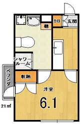 グレースアレイ西院の物件間取画像